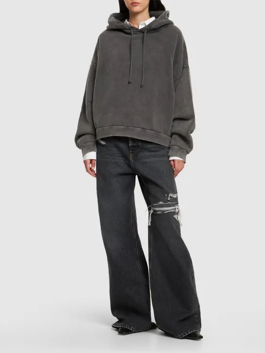 Acne Studios   Fester vintage cotton jersey hoodie 