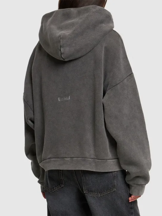 Acne Studios   Fester vintage cotton jersey hoodie 