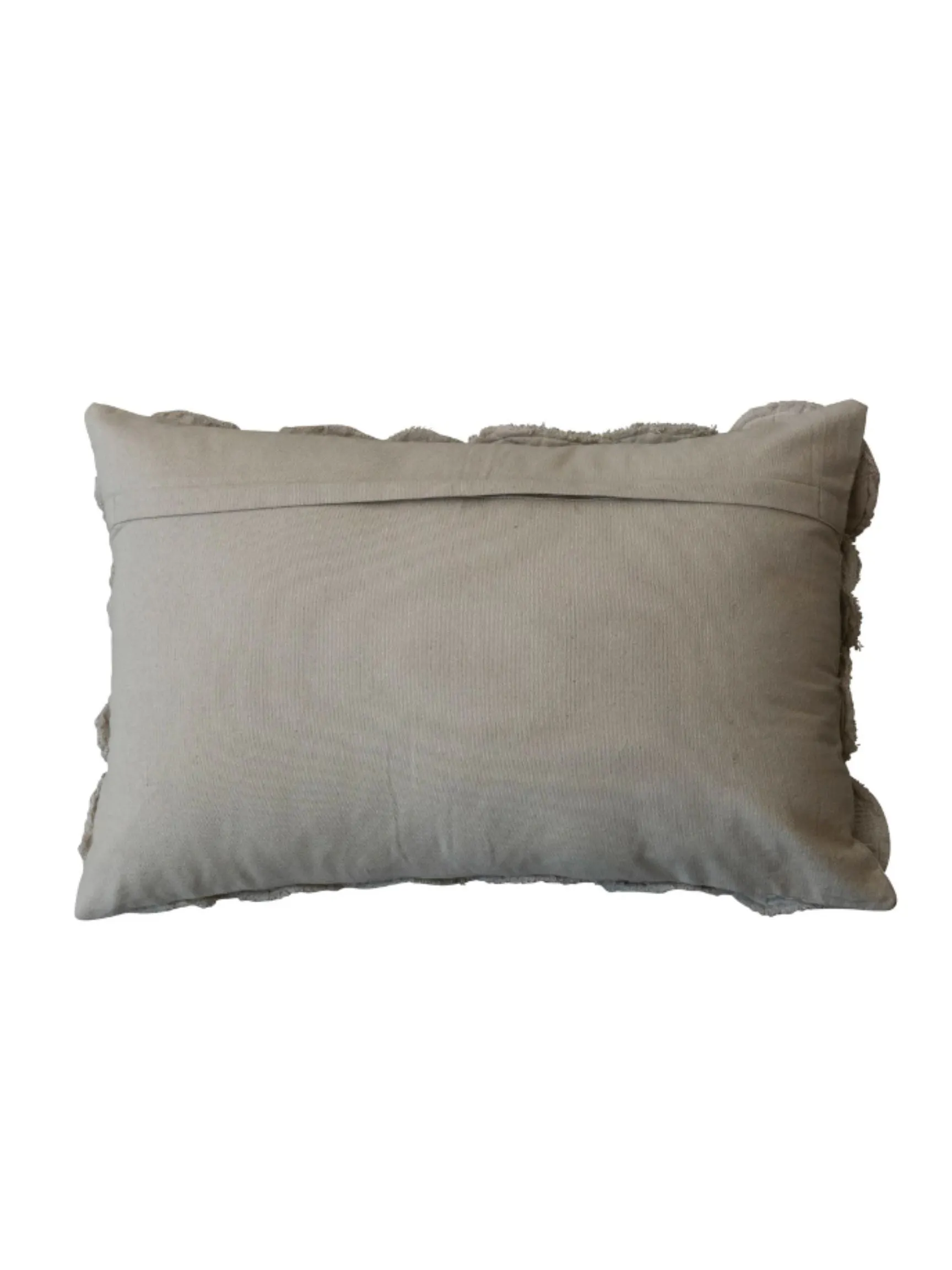 Appliqued Quilted Shells Lumbar Pillow