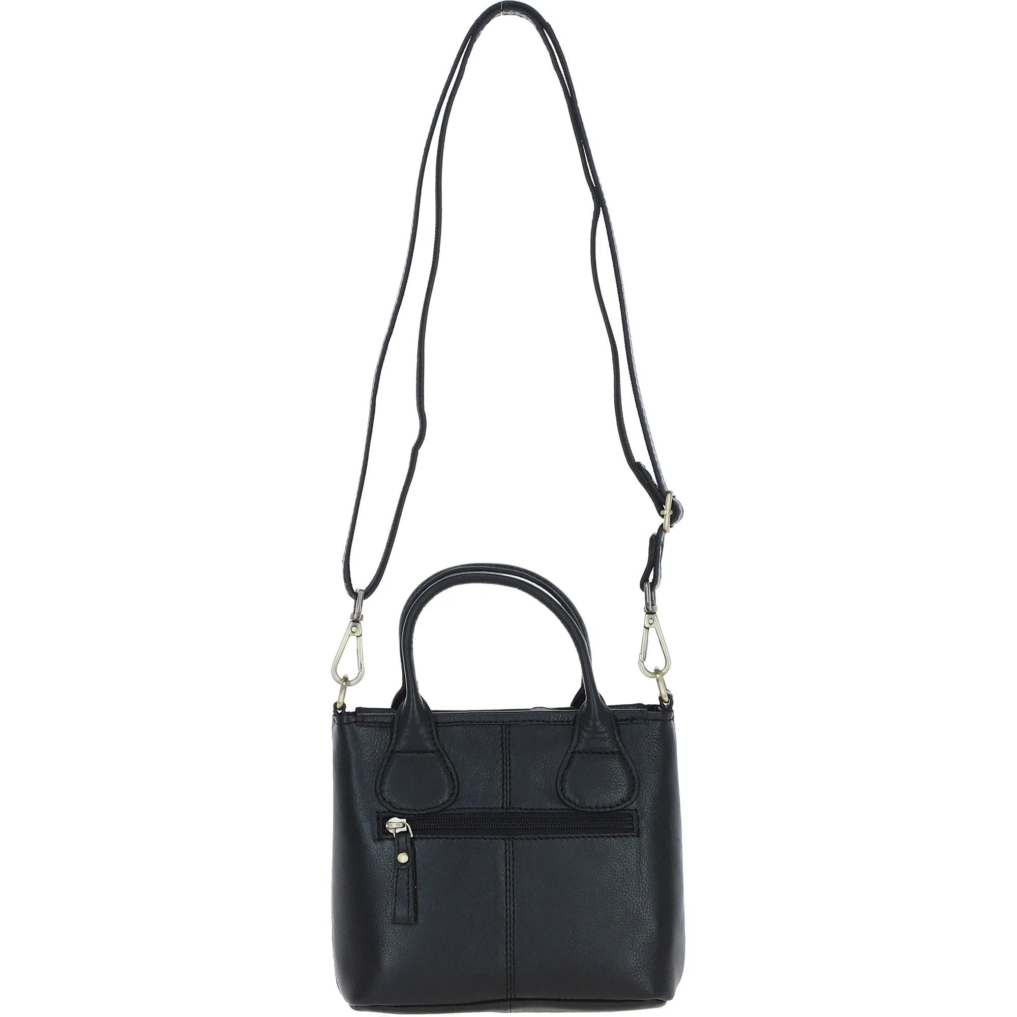 Ashwood Leather x Harris Tweed Handbag with Removable Crossbody Strap Black/Watch: TW-21-03-BW