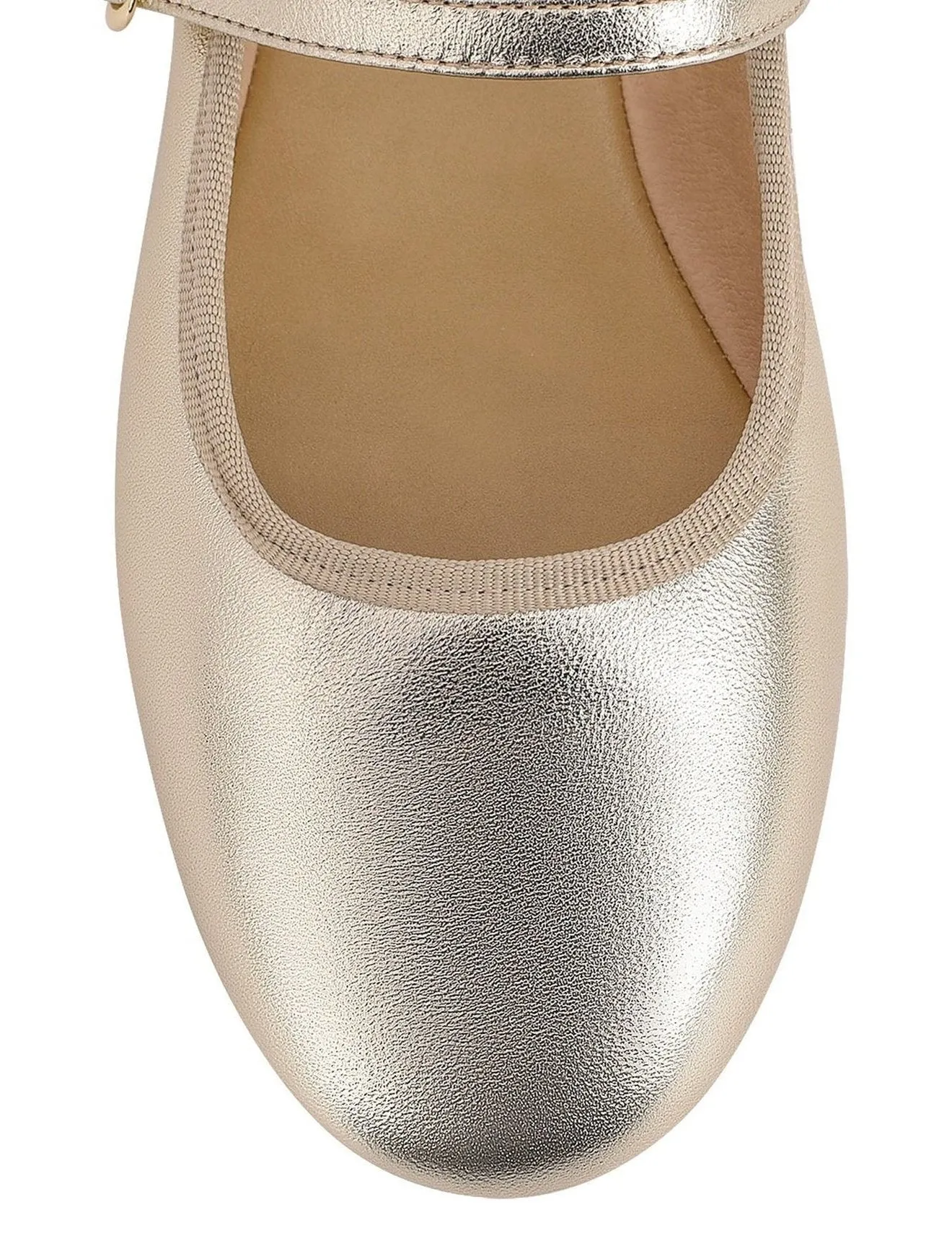 Bailey Flats - Gold Leather