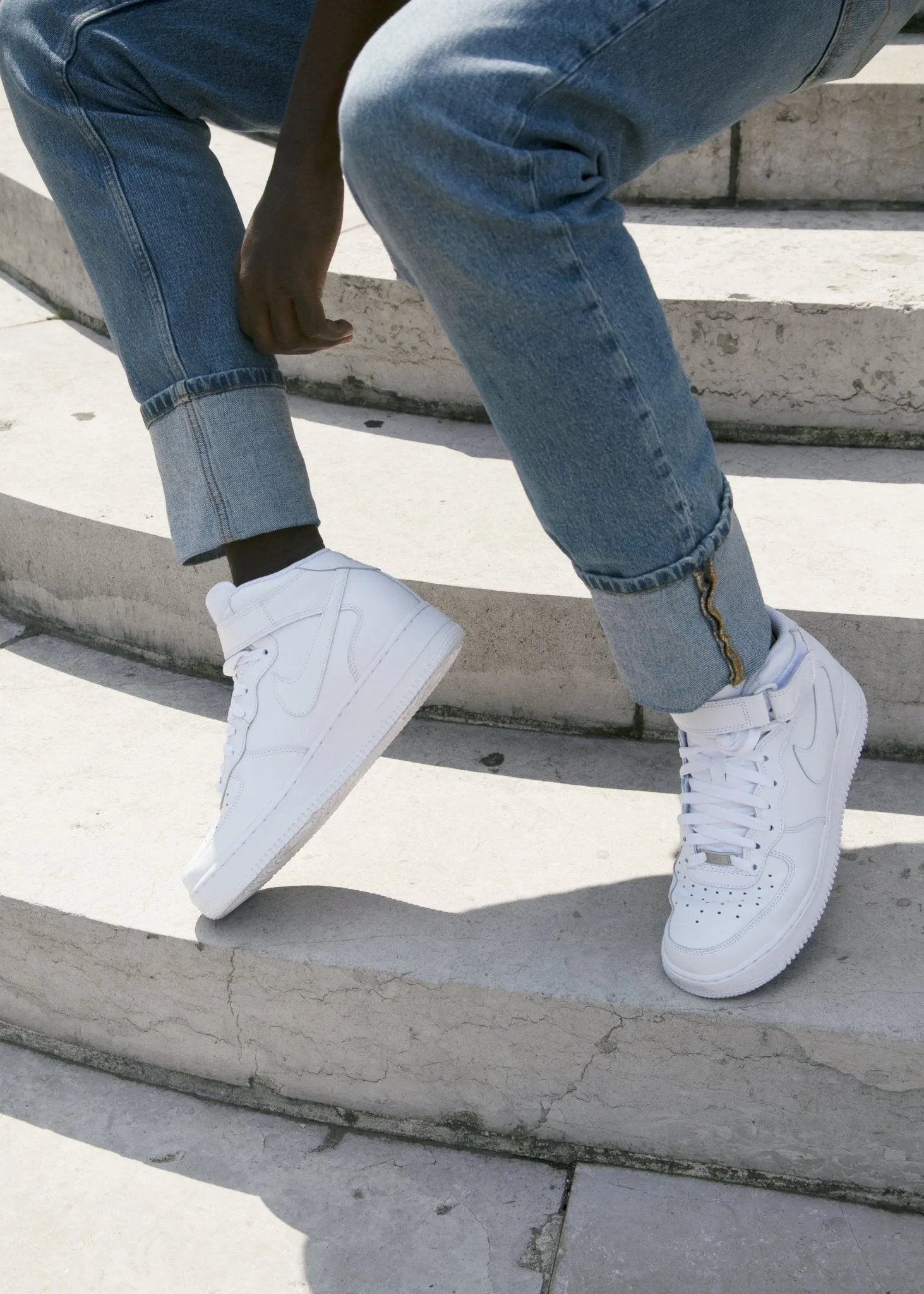 Baskets Nike Air Force 1 Mid '07 - Blanc - Homme