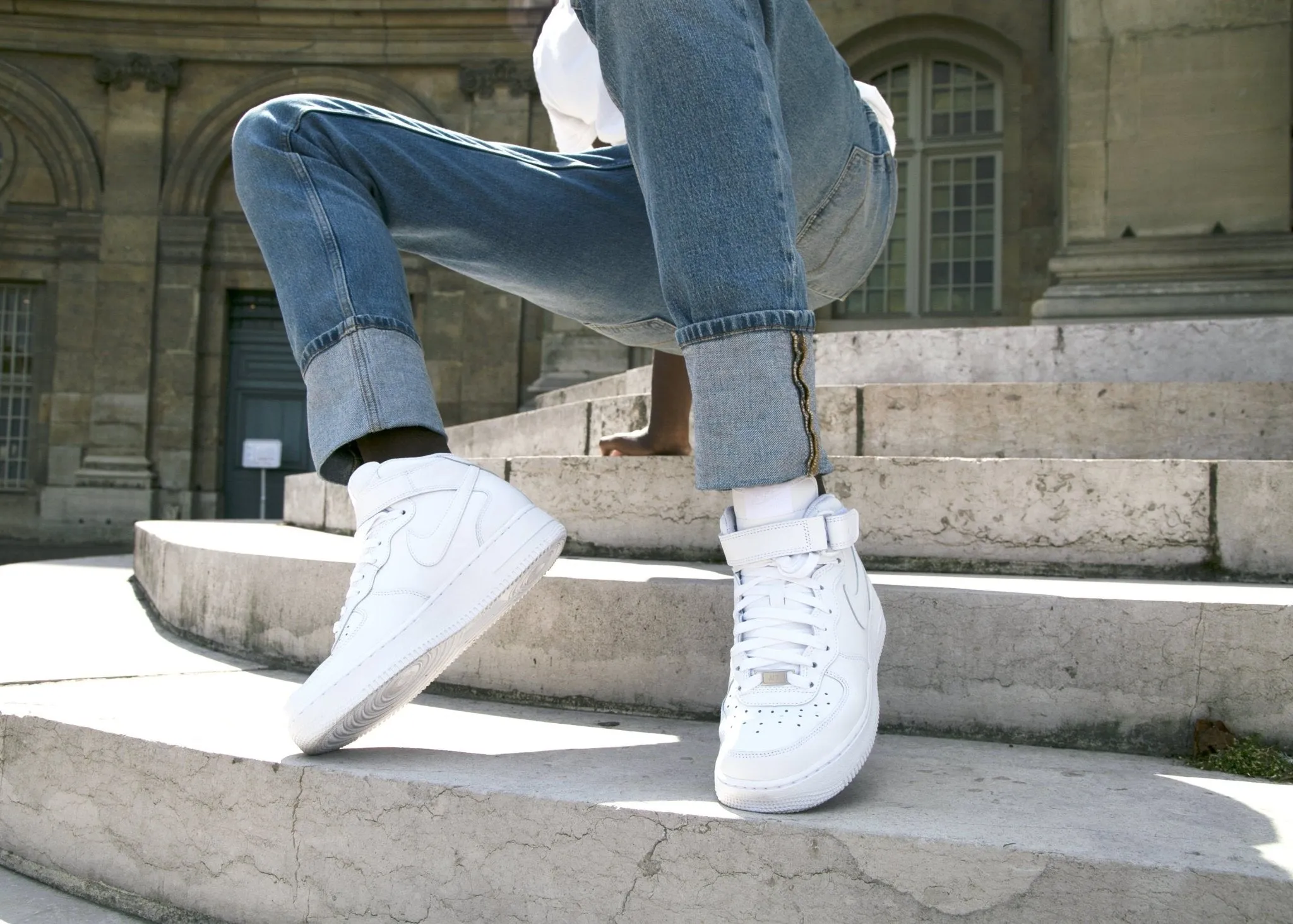 Baskets Nike Air Force 1 Mid '07 - Blanc - Homme