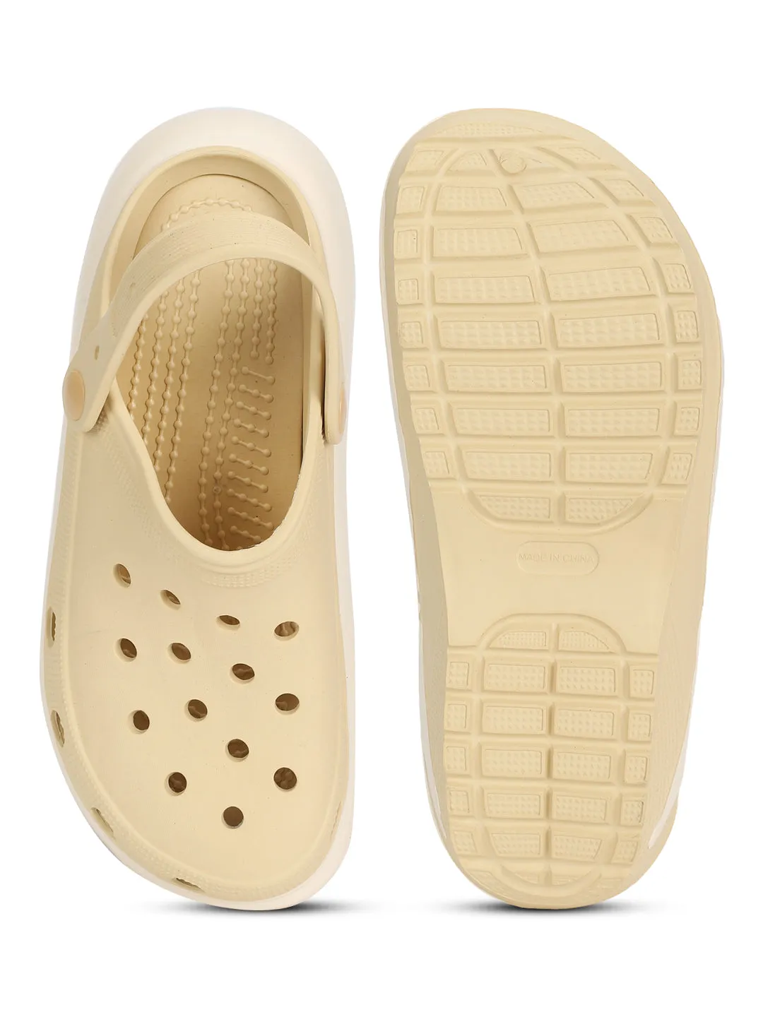 Beige PU Slip-On Croc Flats (TC-RS3496-BEIG)