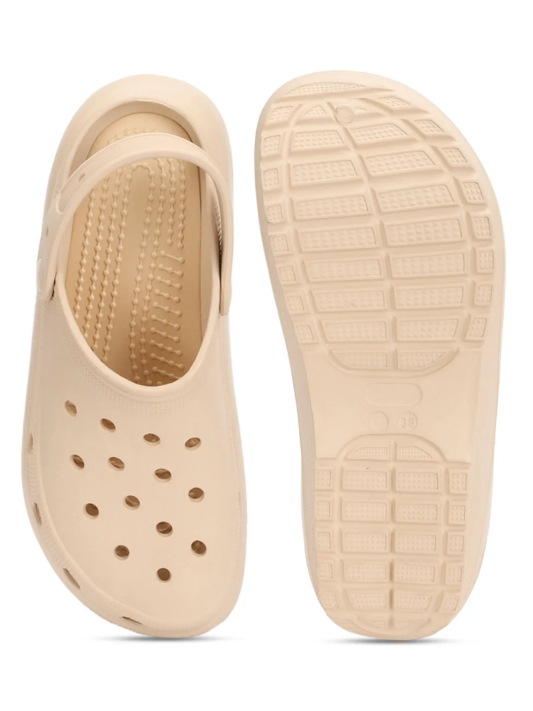 Beige PU Slip-On Croc Flats (TC-RS3496-NUD)