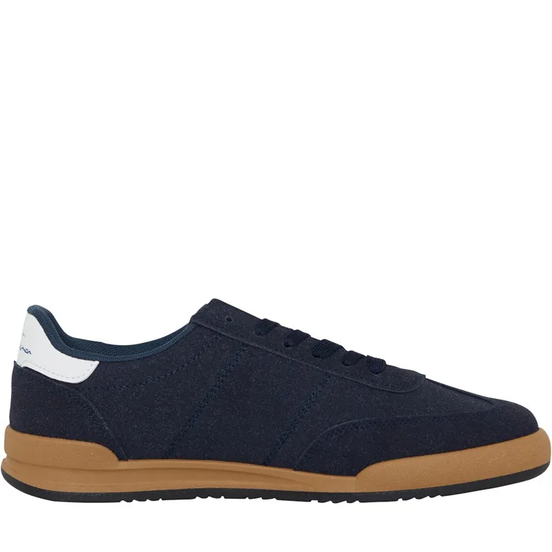 Ben Sherman Mens Sokka Target Design Trainers Navy Imi