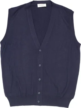 Blue Vest with Buttons | ThriftTale