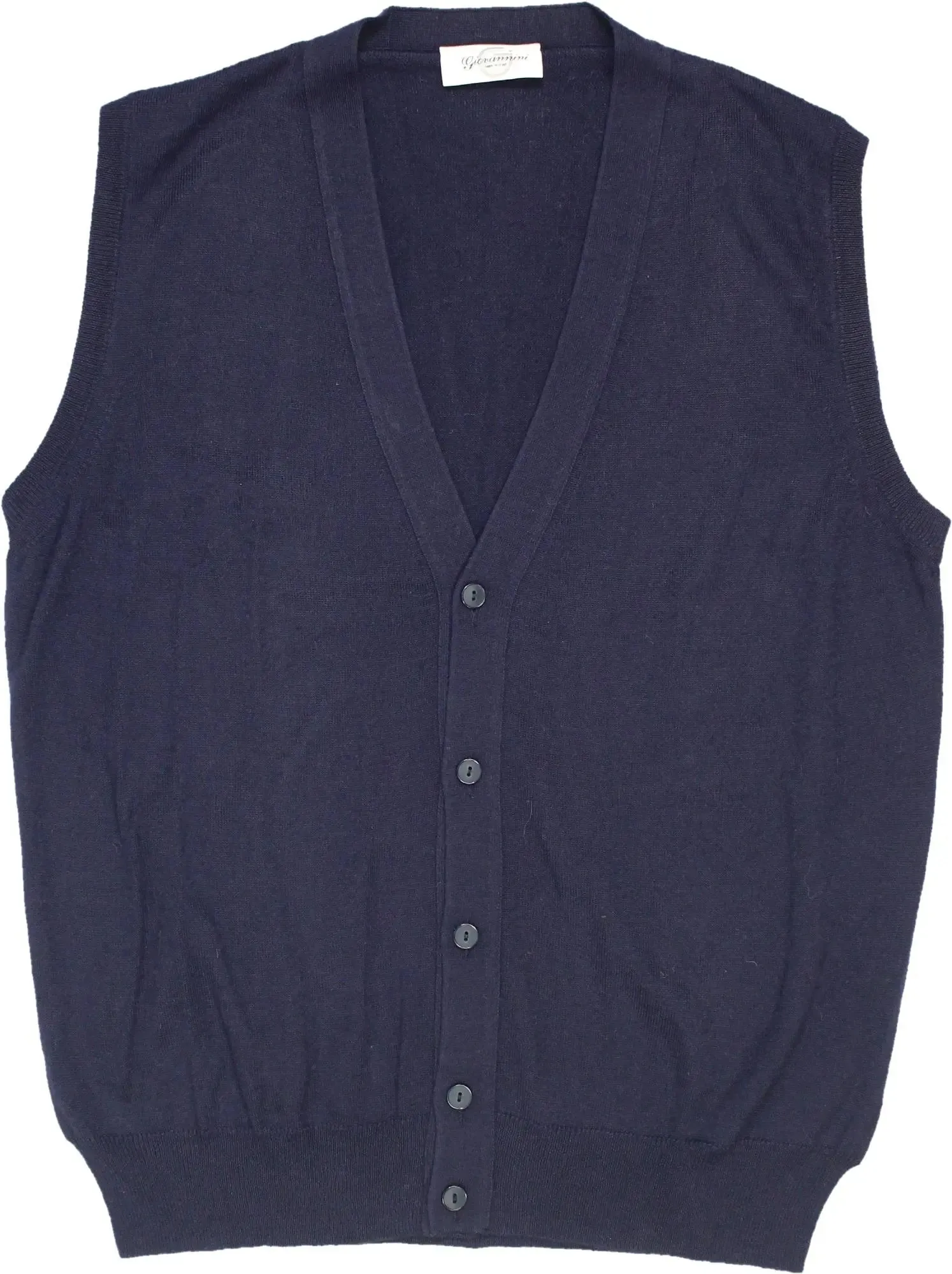 Blue Vest with Buttons | ThriftTale