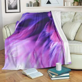 Blur Bird Feather Premium Blanket