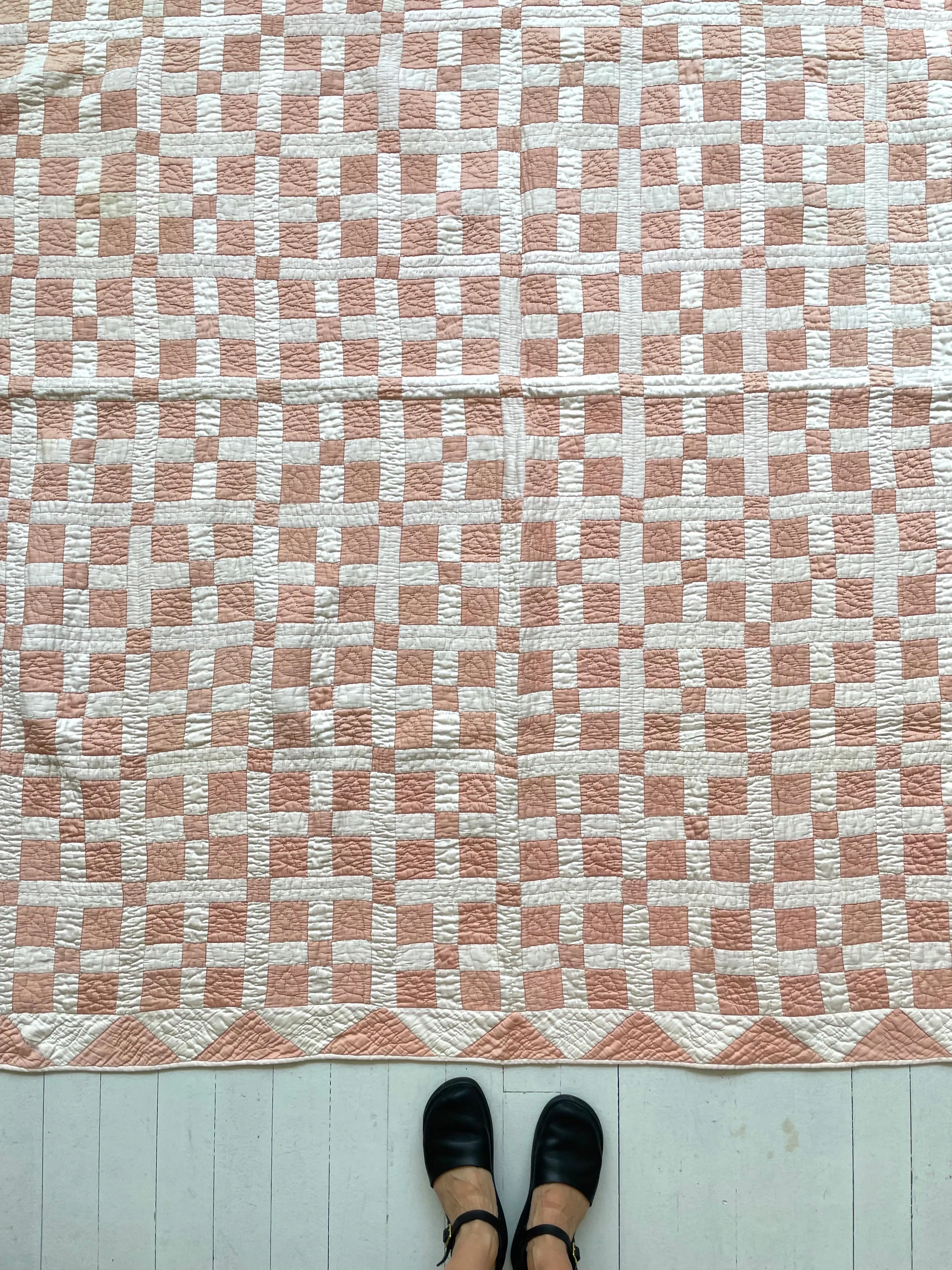 Blush Nine Patch Quilt