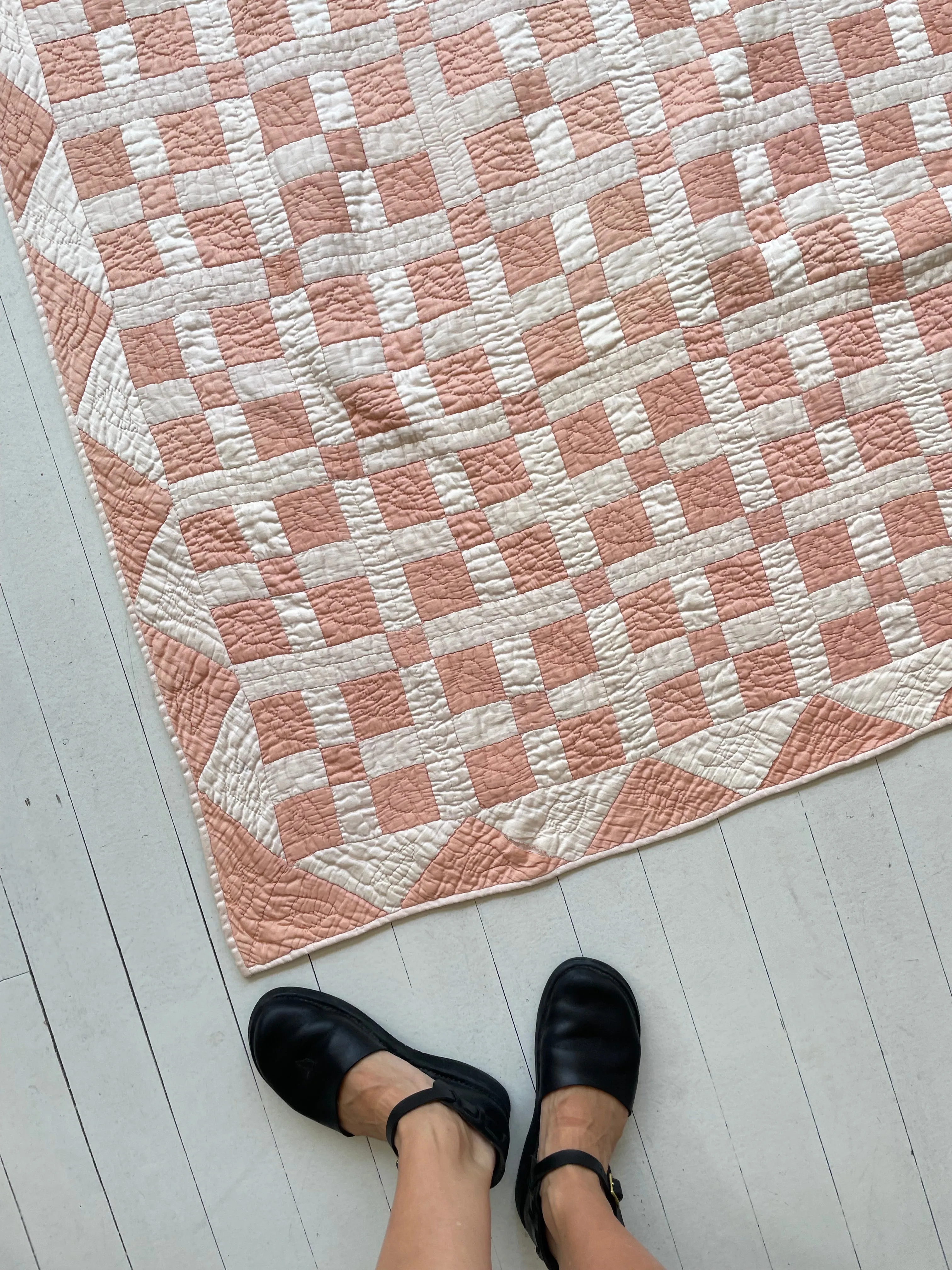 Blush Nine Patch Quilt