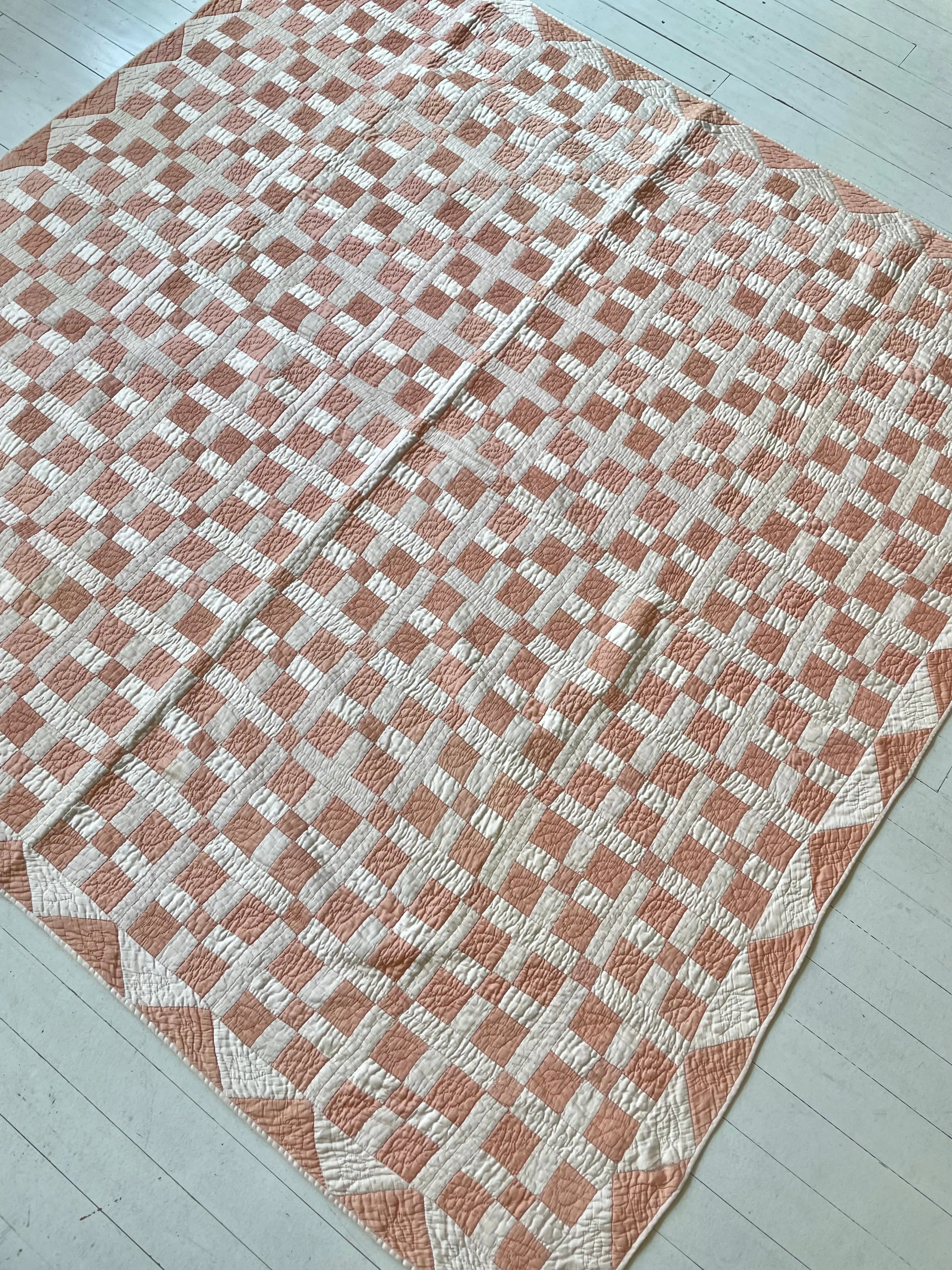 Blush Nine Patch Quilt