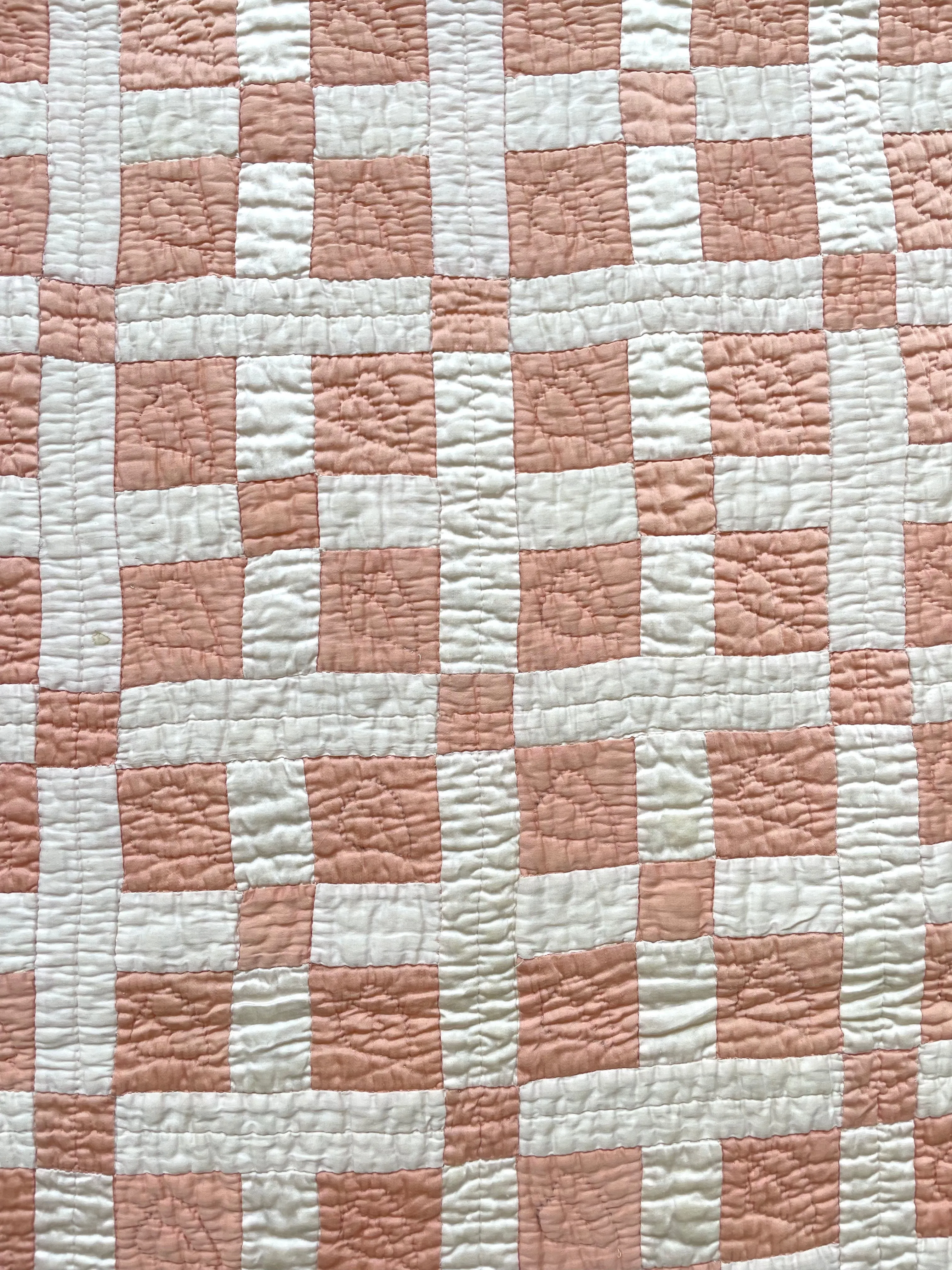 Blush Nine Patch Quilt