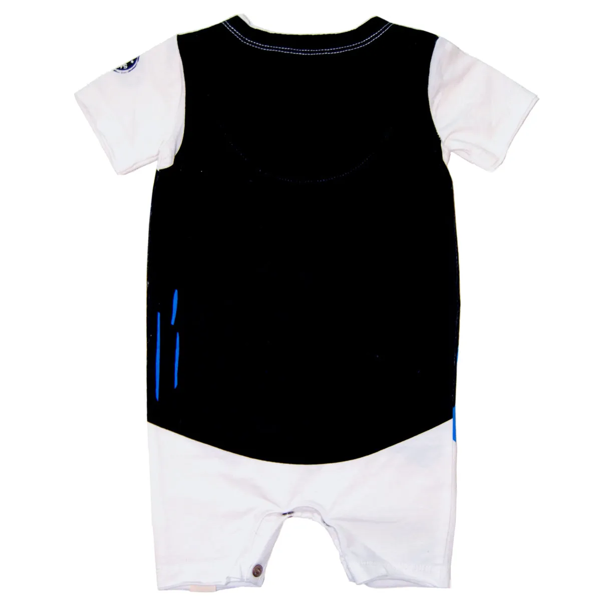 Bow Tie Drip Vest Romper by: Mini Shatsu