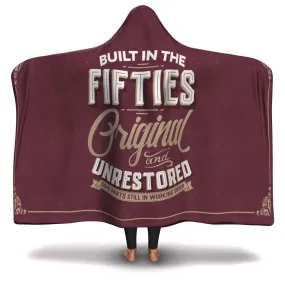 Built in the Fifties Hooded Blanket