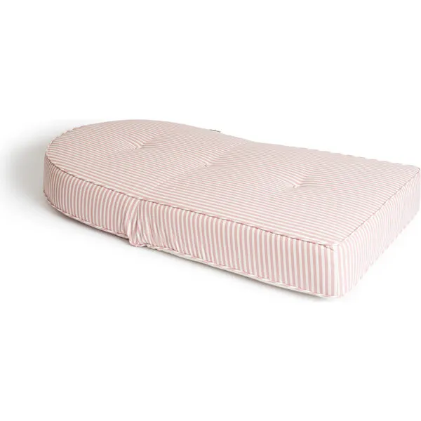 Business & Pleasure Co. Reclining Pillow Lounger, Laurens Pink Stripe