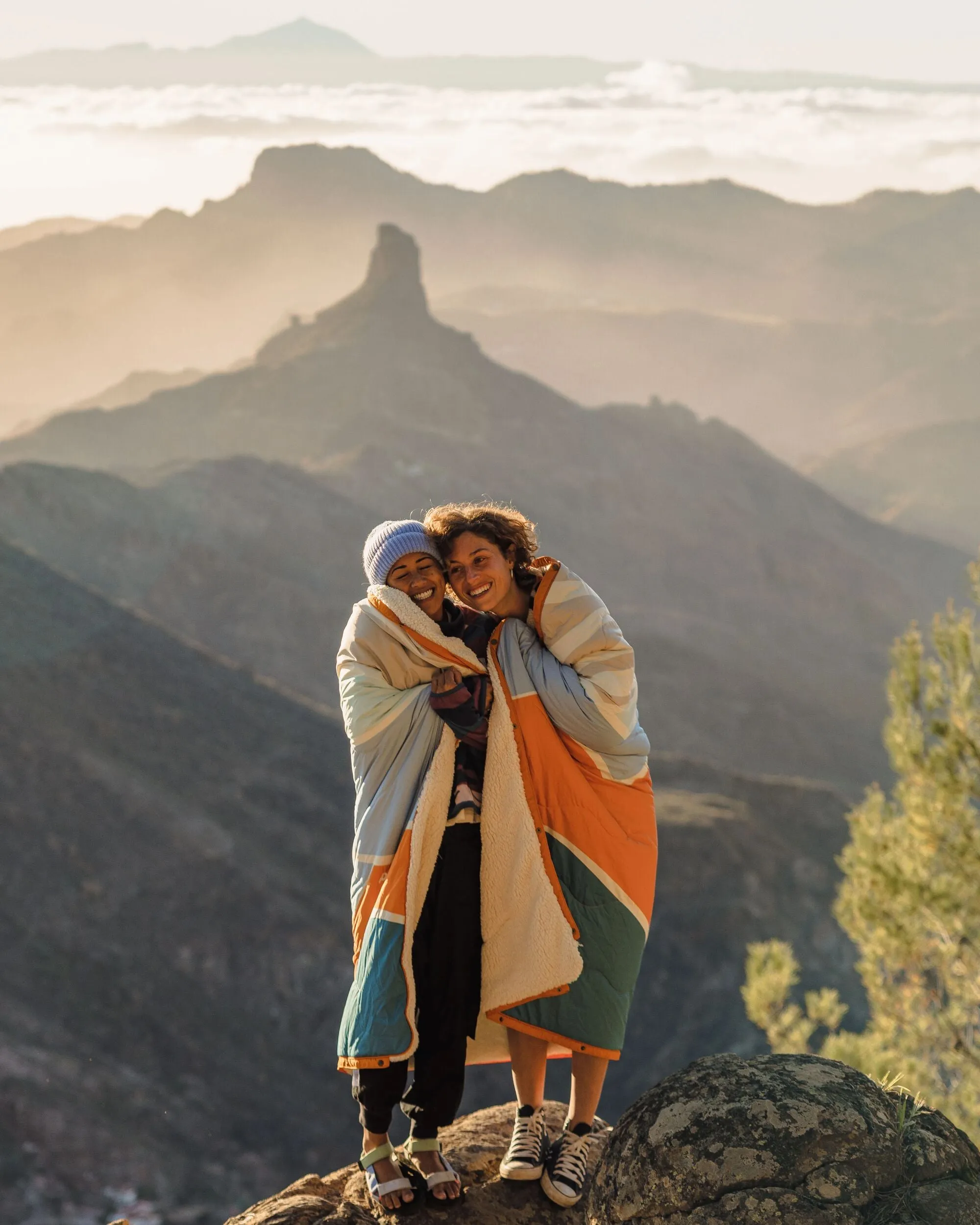 Cabin Recycled Sherpa Blanket - Cornflower