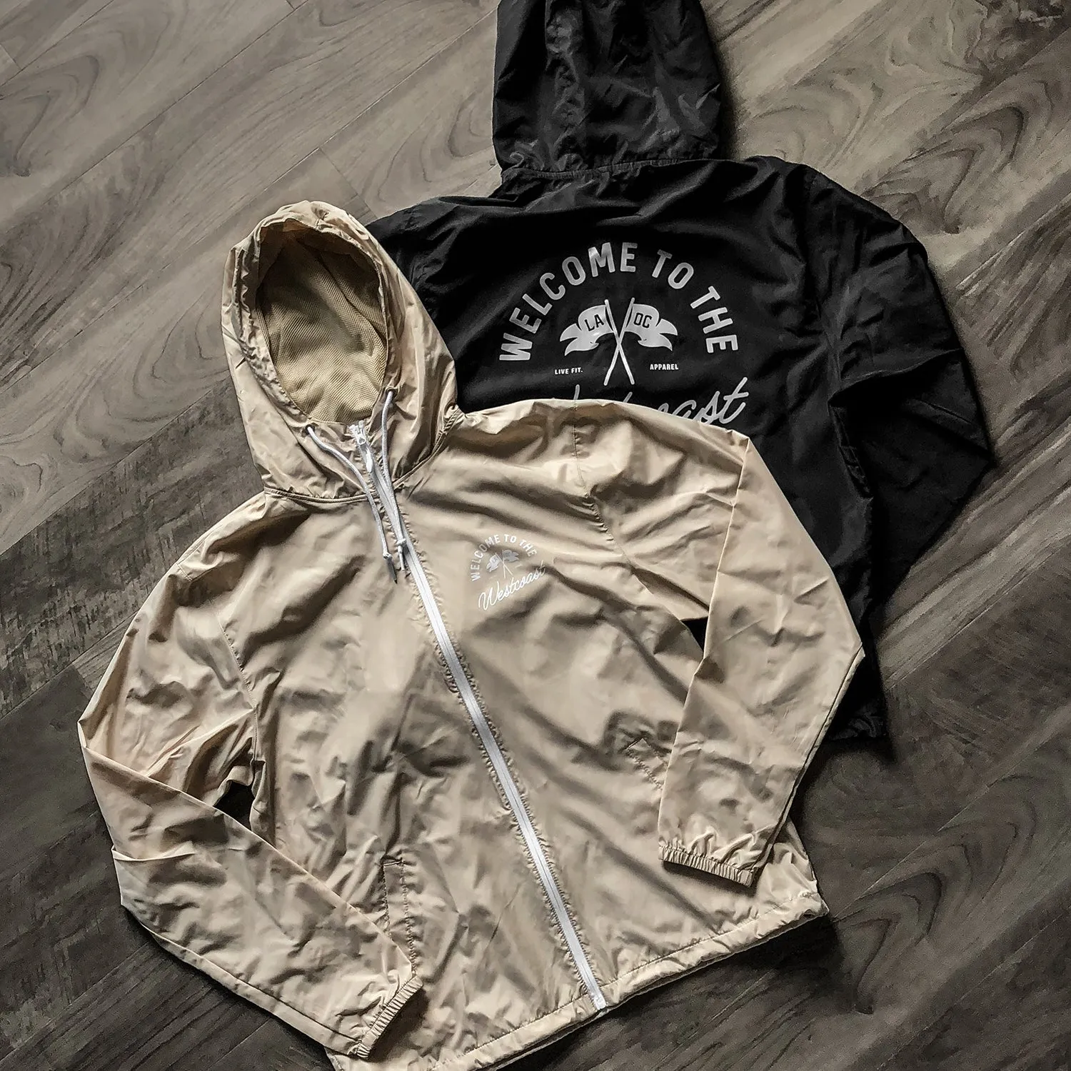 County Windbreaker - Black / White