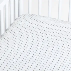 Crate&Barrel Baby's First Star Organic Jersey Baby Crib Fitted Sheet