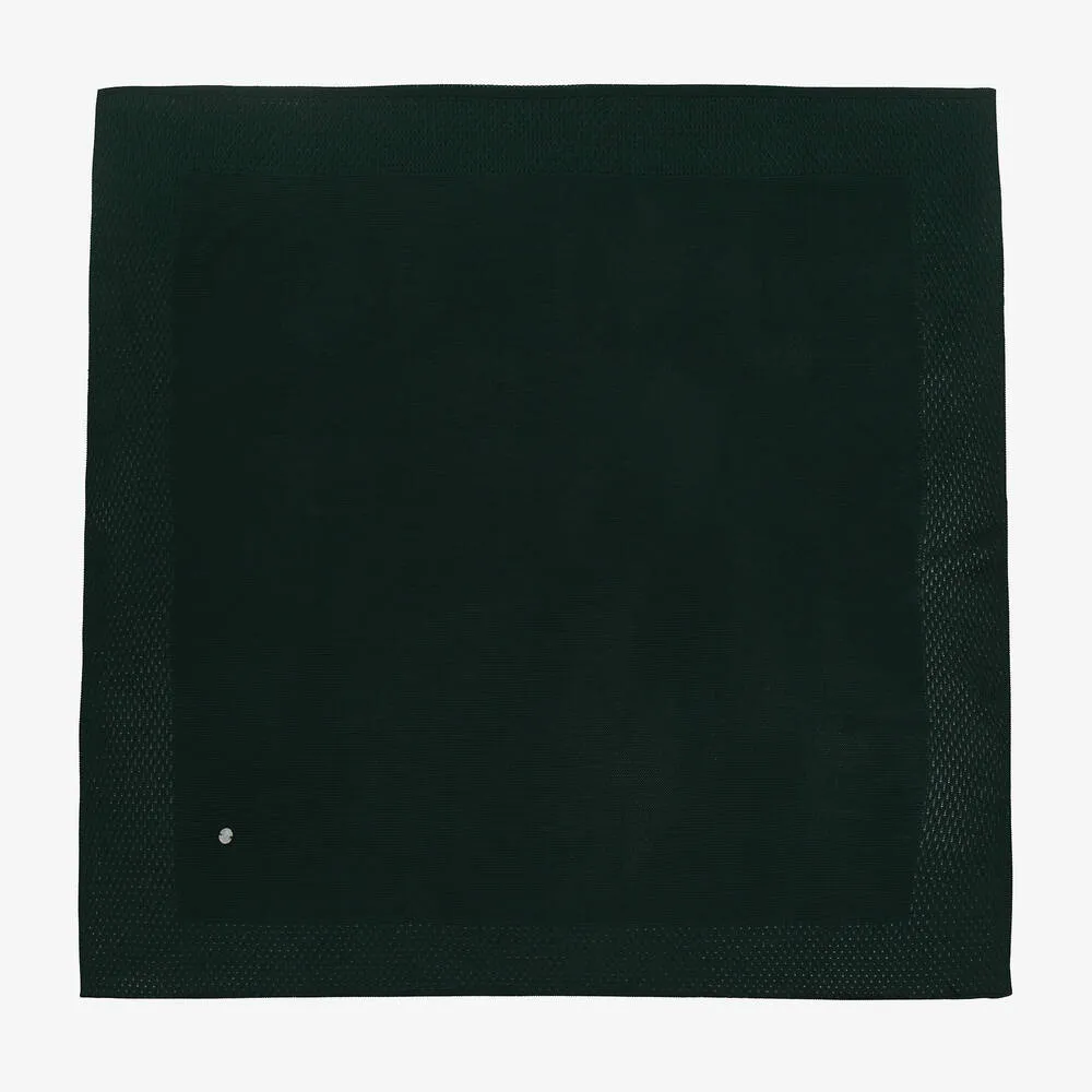 Dark Green Knitted Blanket (104cm)