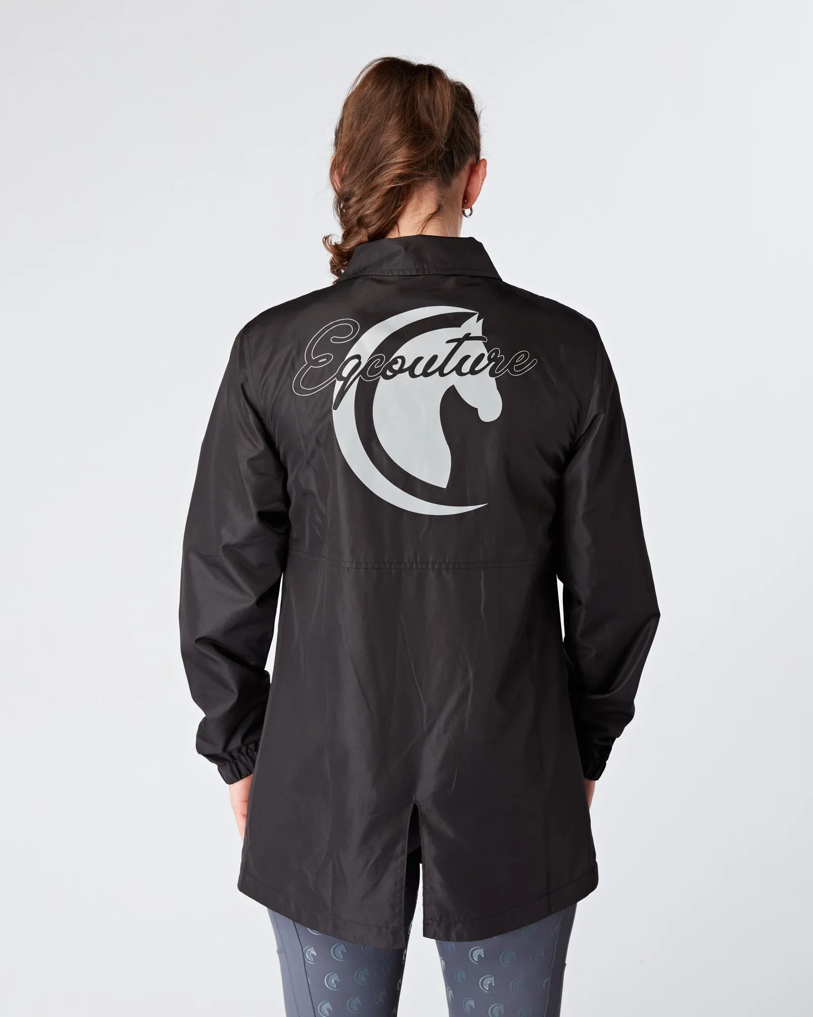 Deluxe Lightweight Coach Jacket - BLACK