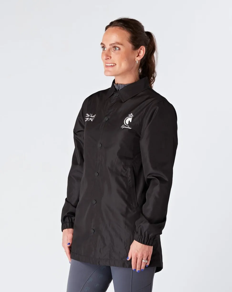 Deluxe Lightweight Coach Jacket - BLACK