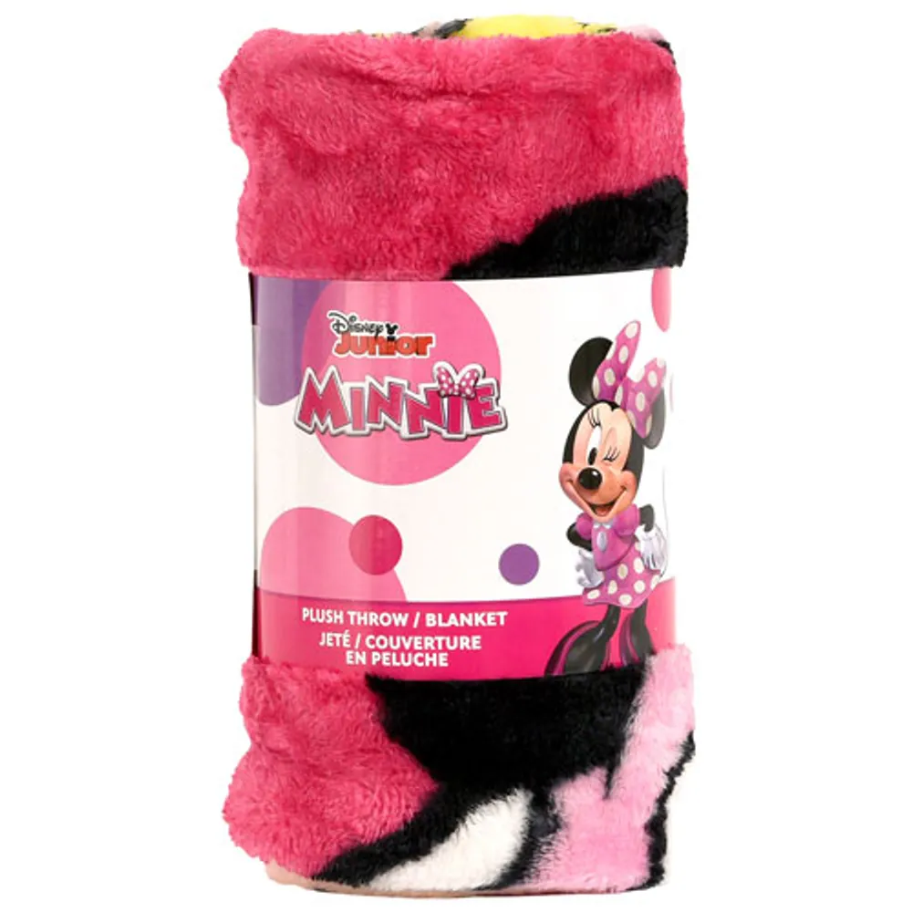 DISNEY Disney Minnie Mouse Plush Throw Blanket - Pink