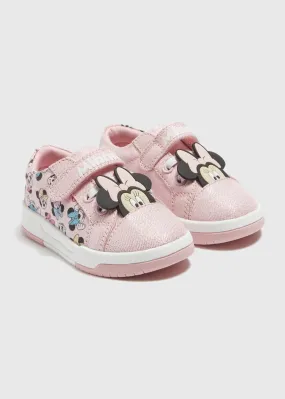 Disney Girls Pink Minnie Mouse Trainers (Younger 4-12)