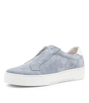 DJANGO & JULIETTE Lia Steel White Suede Sneakers