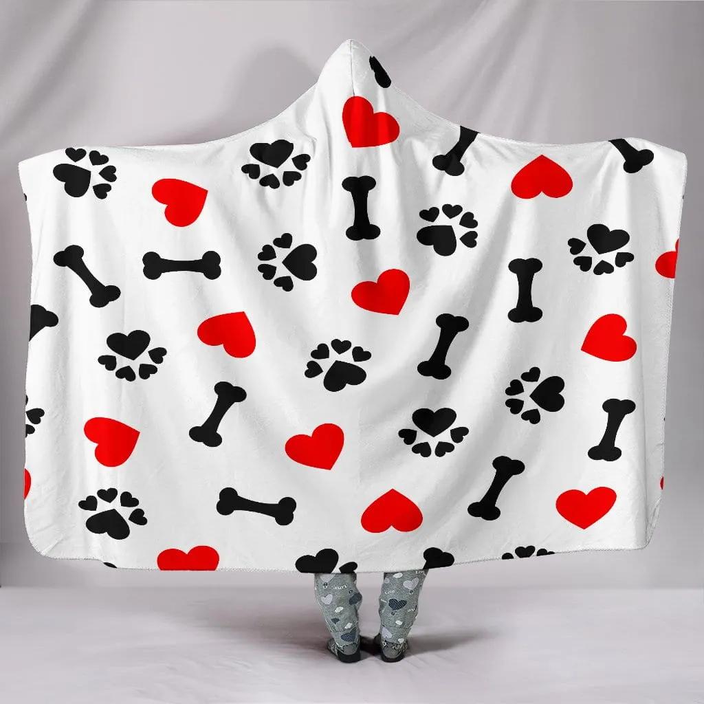 Dog Love Hooded Blanket