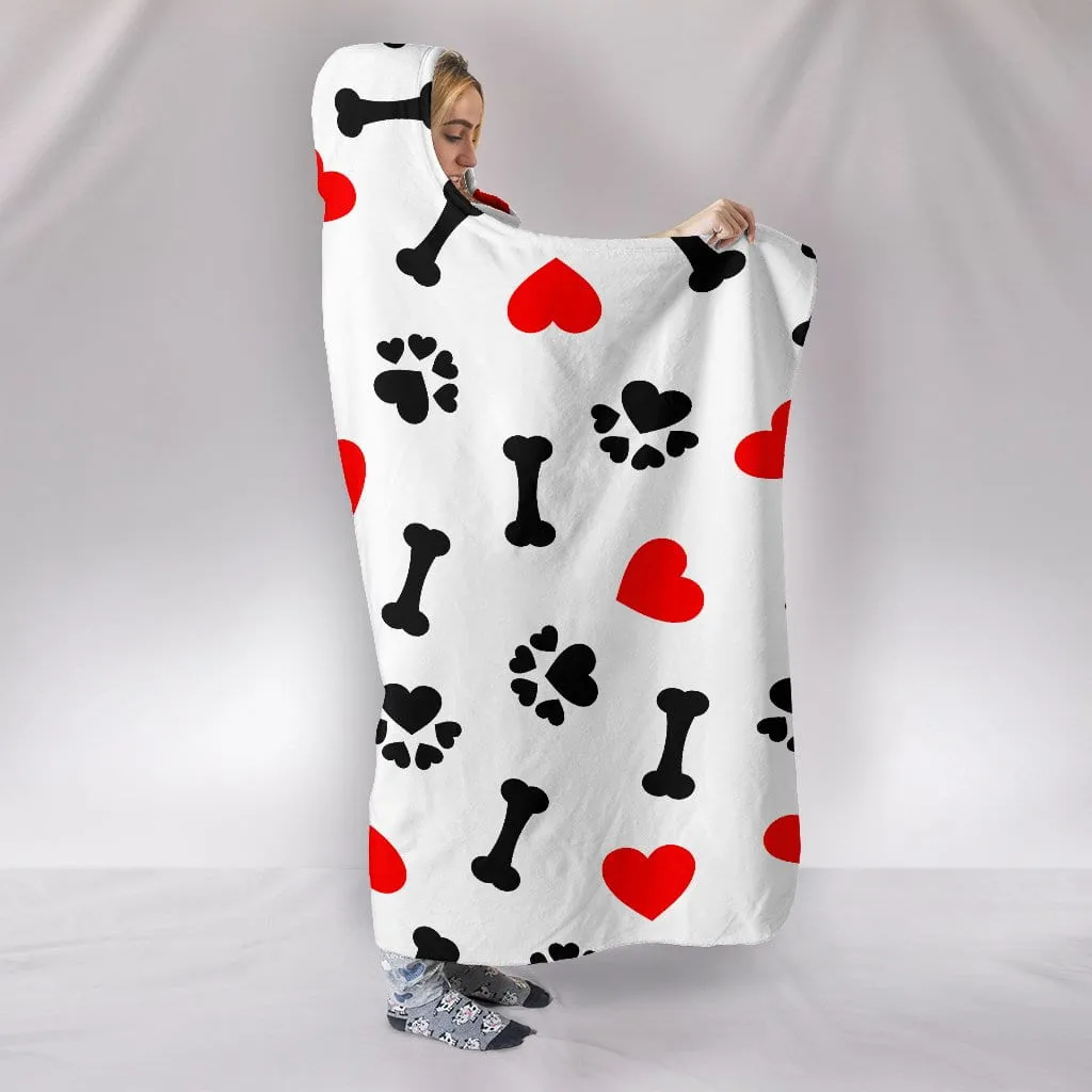 Dog Love Hooded Blanket