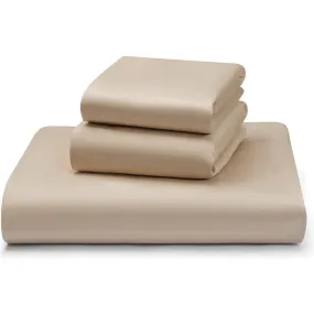 Domani Home Essentials Sateen Fitted Crib Sheet, Taupe