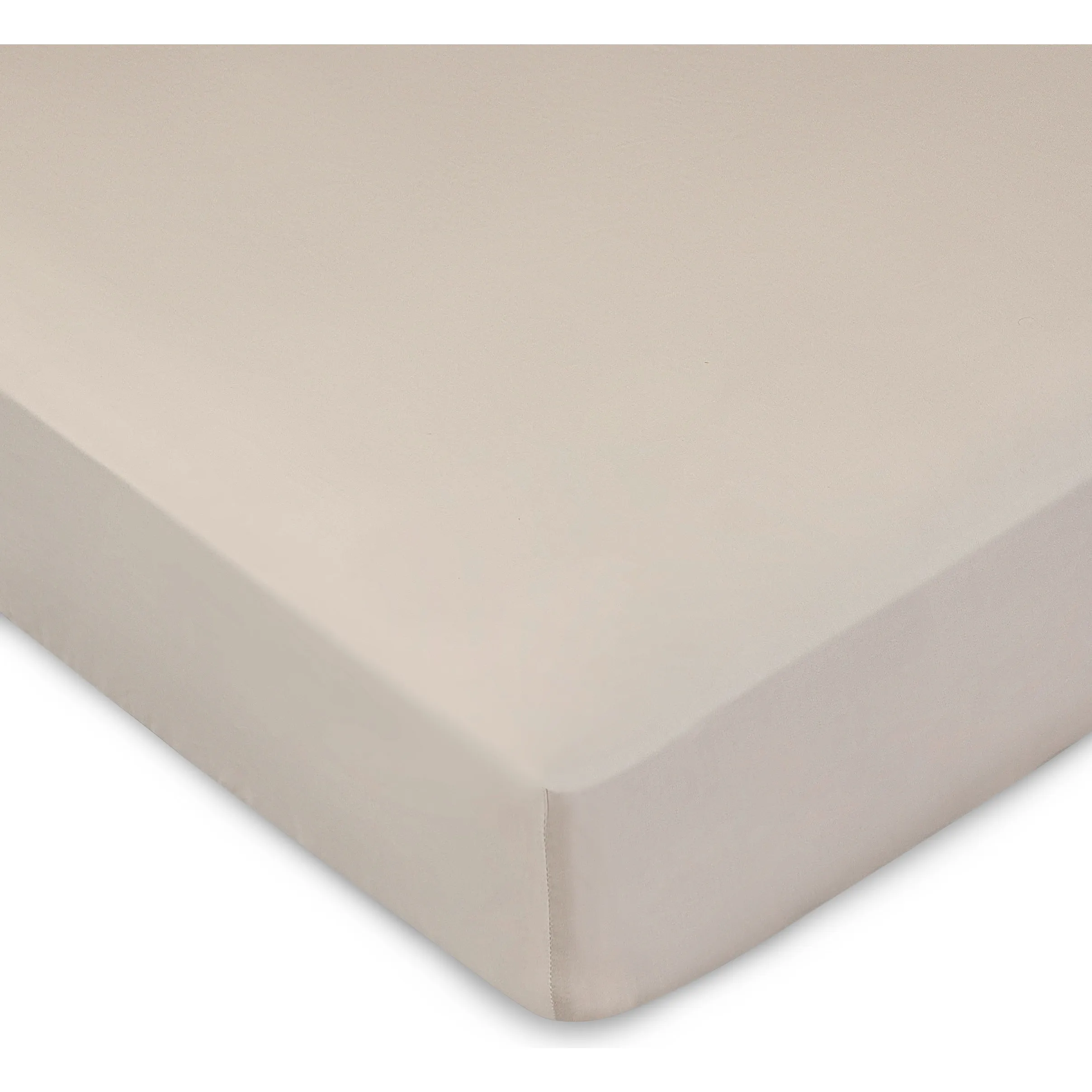 Domani Home Premium Sateen Crib Sheet, Taupe