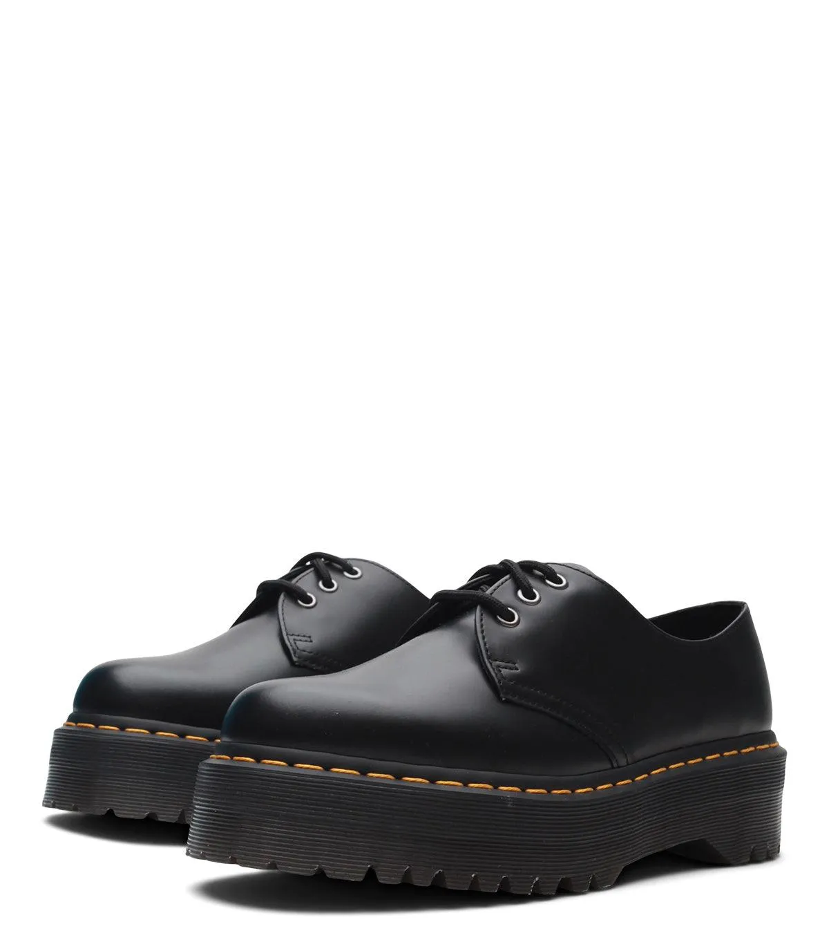 Dr. Martens 1461 Quad Smooth Leather Platform Black