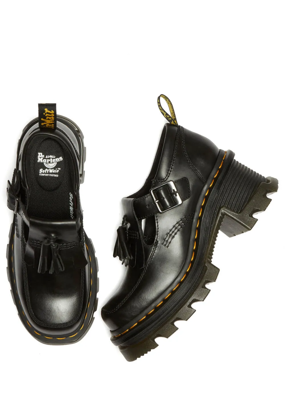 Dr. Martens Corran Atlas Leather Mary Jane Pumps Black