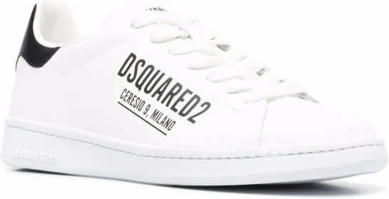 DSQUARED2 logo-print low-top sneakers White