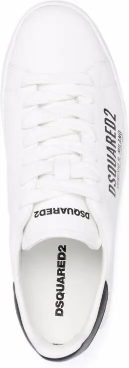 DSQUARED2 logo-print low-top sneakers White