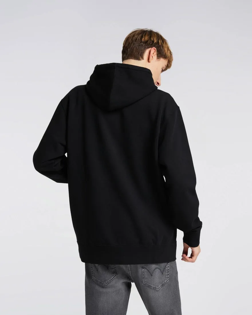 Edwin Sunset on MT Fuji Hoodie Sweat Black