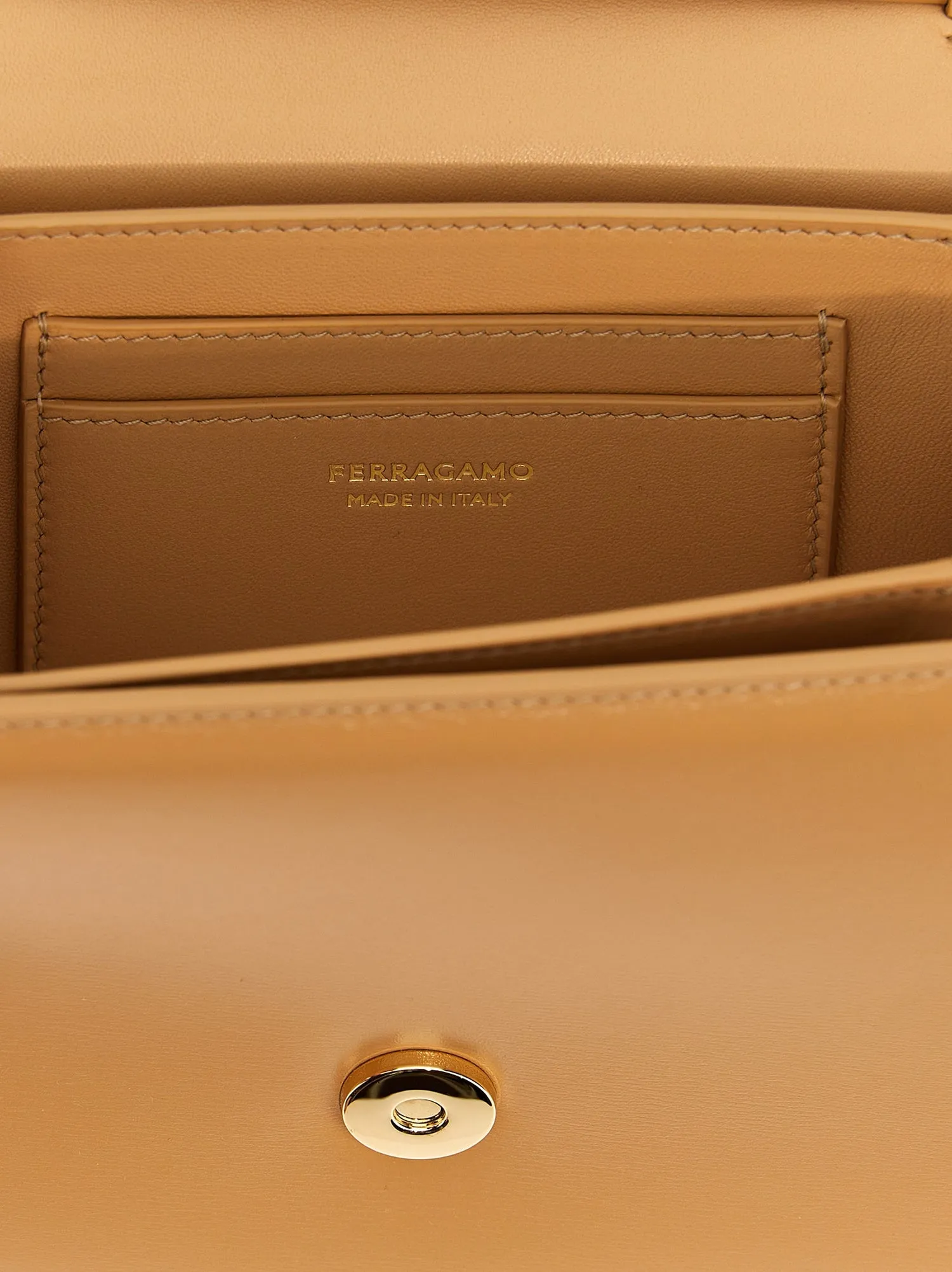 Ferragamo    Ferragamo 'Fiamma' Small Shoulder Bag