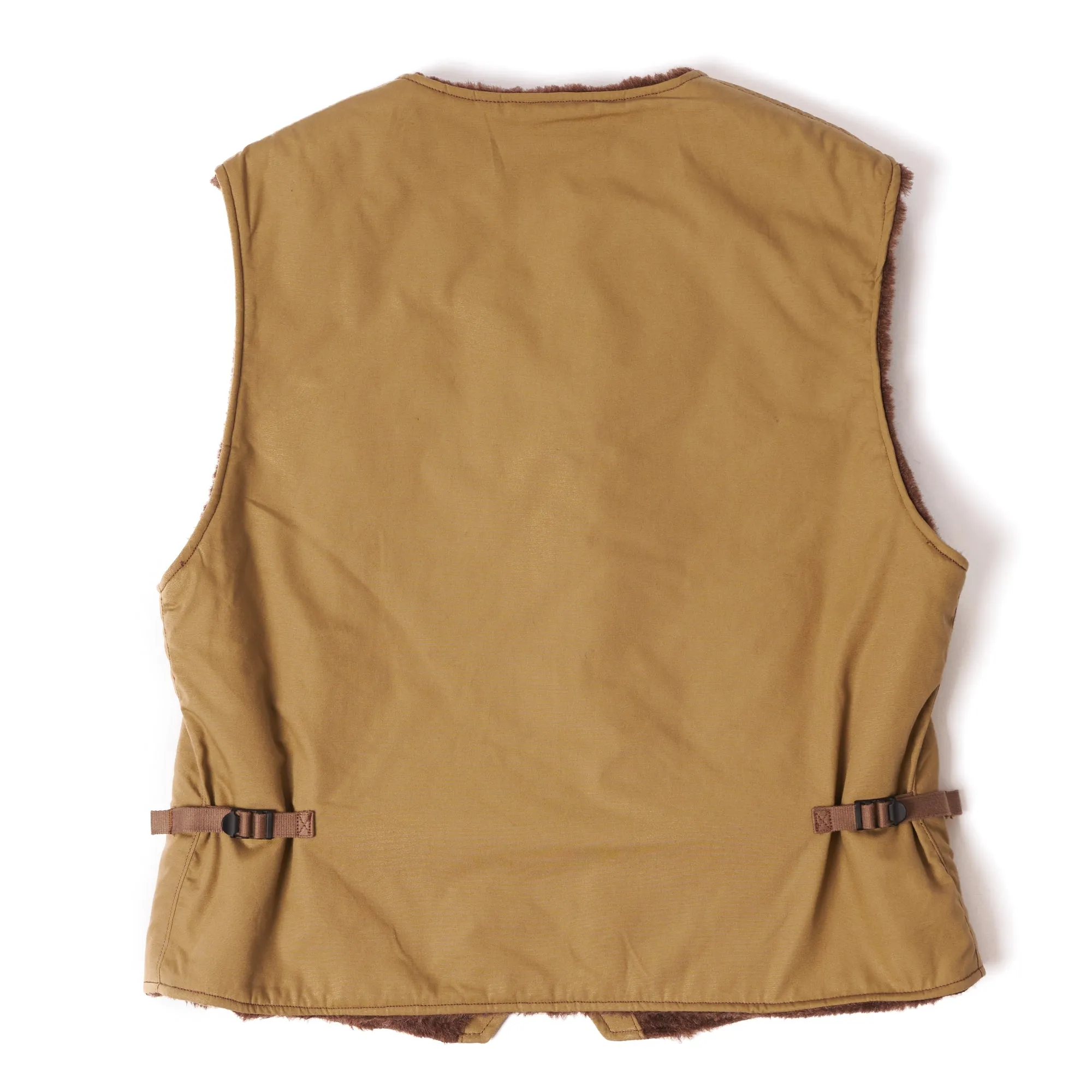 Freewheelers 2131010 'Liberator' Winter Alpaca Vest - Dark Beige