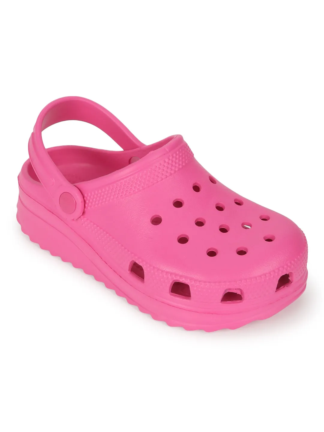 Fuchsia PU Slip-On Croc Flats (TC-EZ0129-01-FUC)