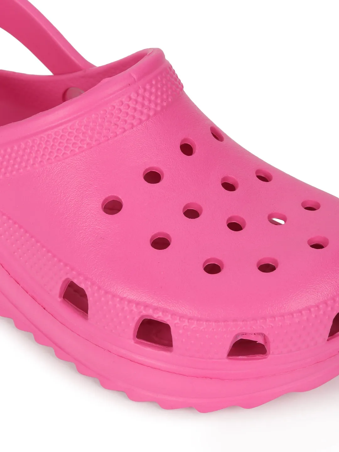 Fuchsia PU Slip-On Croc Flats (TC-EZ0129-01-FUC)