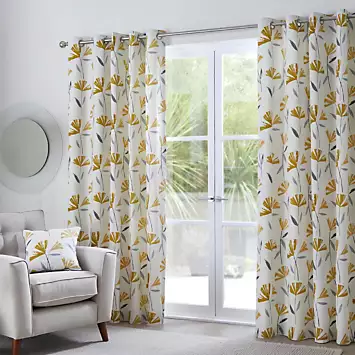 Fusion Dacey Eyelet Lined Curtains | Kaleidoscope