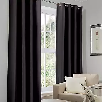 Gaveno Cavailia Pair of Blackout Eyelet Curtains | Kaleidoscope