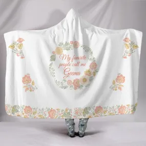 Geema Favorite People Peach Hooded Blanket