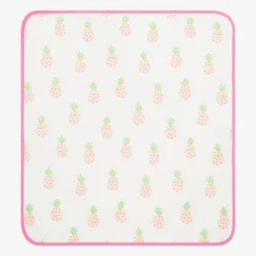 Girls Ivory Fancy Pineapples Blanket (73cm)