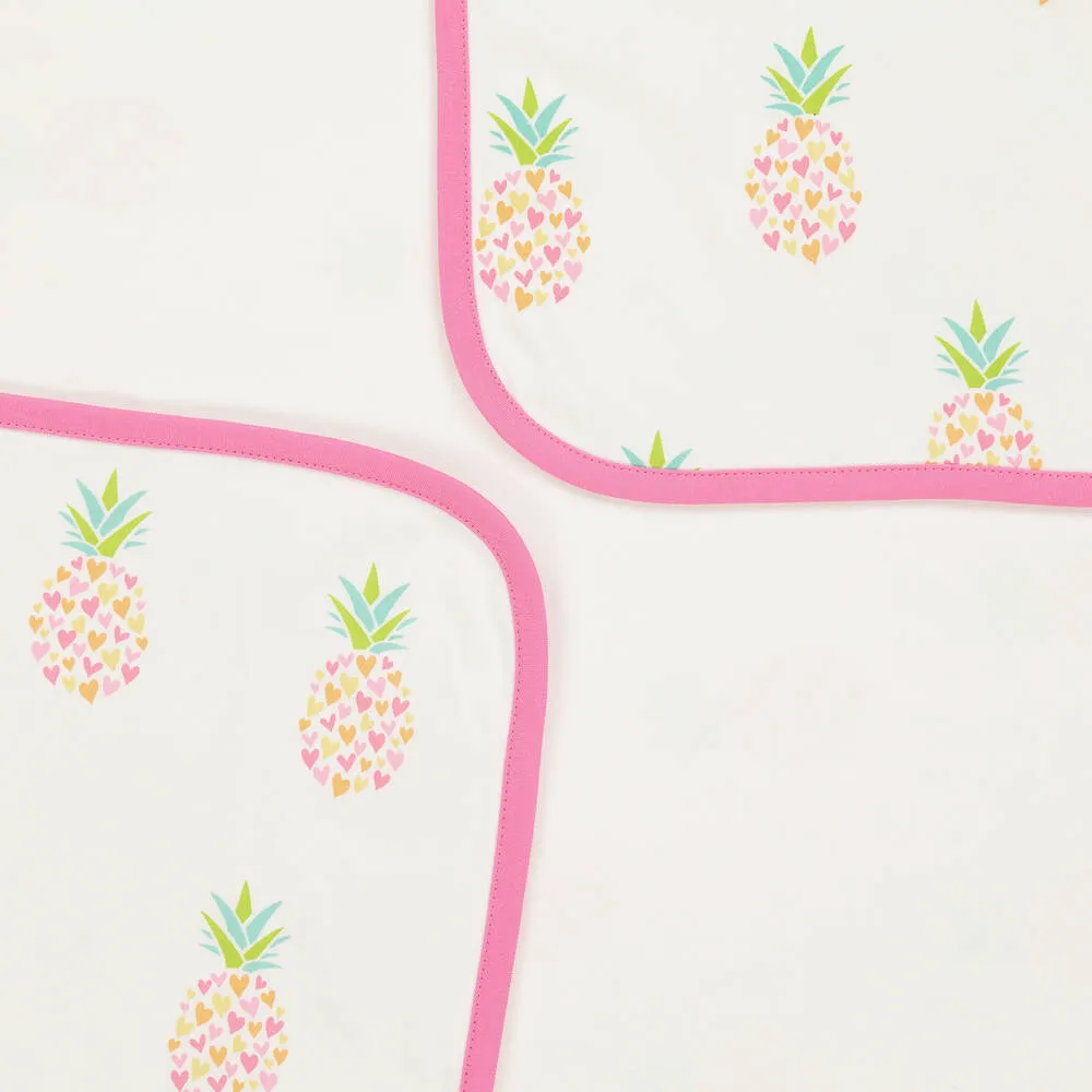 Girls Ivory Fancy Pineapples Blanket (73cm)