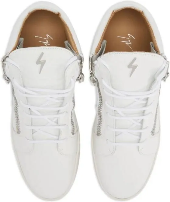 Giuseppe Zanotti Kriss logo-plaque sneakers White