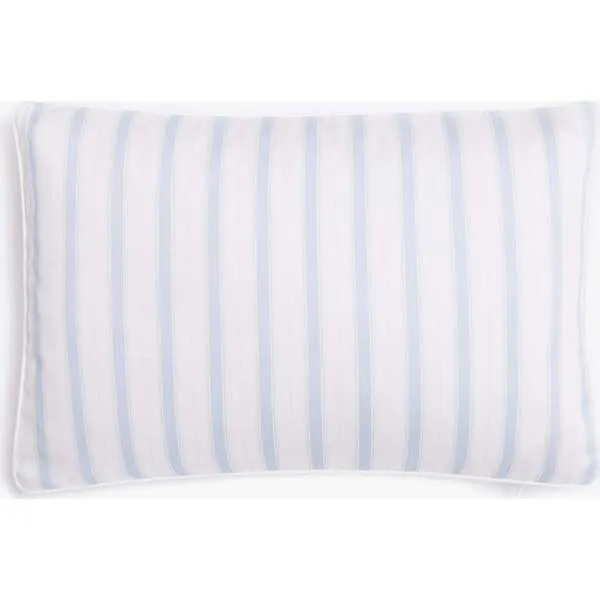 Gooselings Seaside Vertical Stripes Toddler Pillow, Ocean