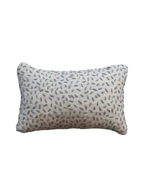 Hand-Embroidered Cotton Kantha Stitch Lumbar Pillow